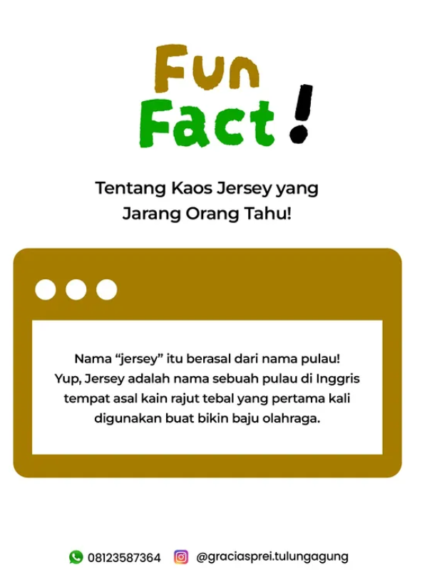 <p>Jersey merupakan kata yang berasal dari sebuah 